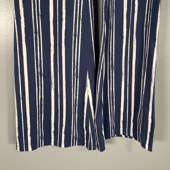 By & By Blue & White Striped Flare Pants 3/$20 - Picture 4 of 6